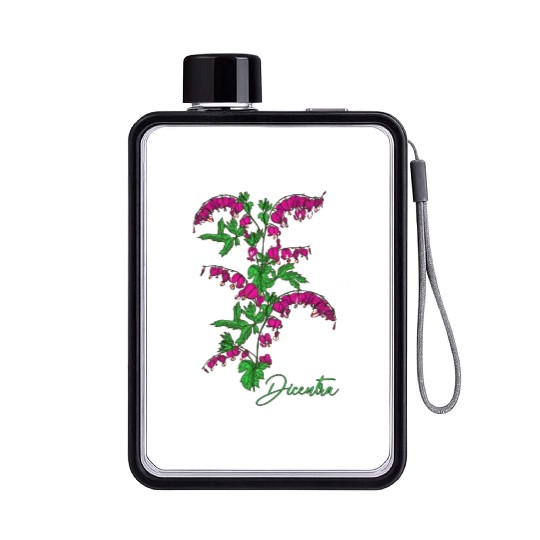Bleeding heart flower Dicentra Bleeding heart Flat Water Bottles