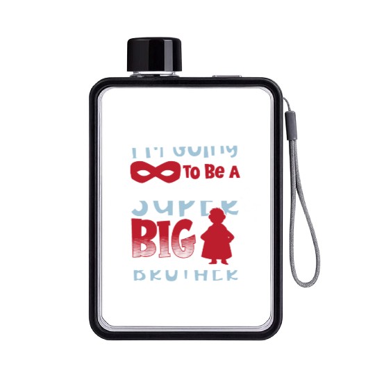 I'm Going To Be A Super Big Brother Sister Flat Water Bottles