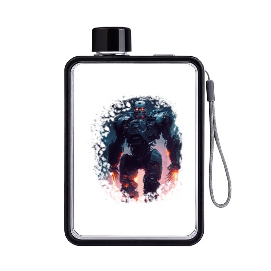 Terminator Exoskeleton Flat Water Bottles