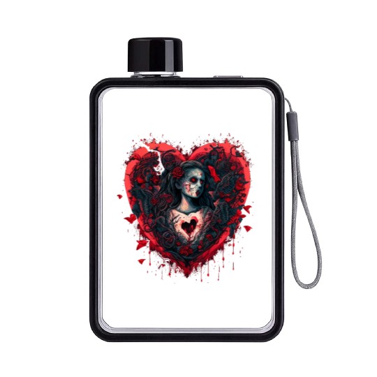 Bloody Valentine Flat Water Bottles
