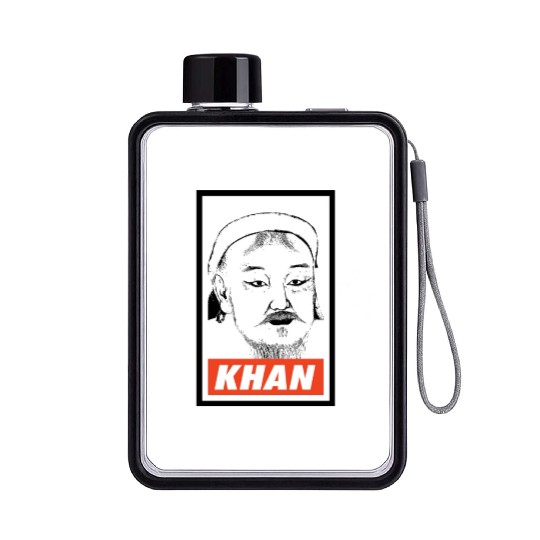 Genghis Khan Flat Water Bottles