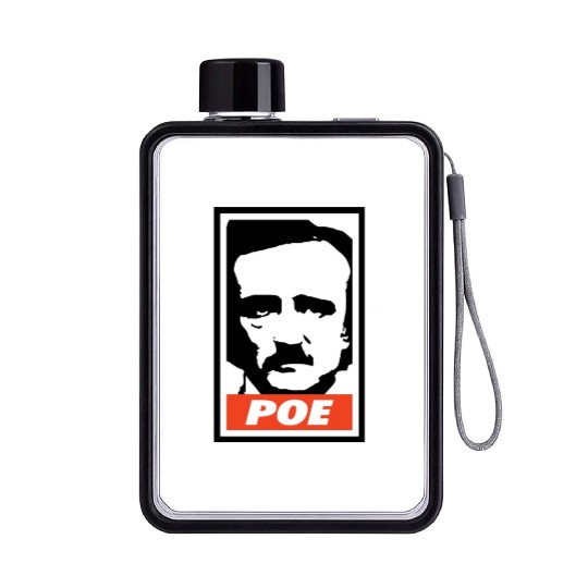 Edgar Allan Poe Flat Water Bottles