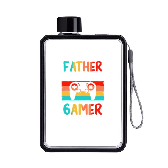 Gamer Pc Computer Controller Flat Water Bottles