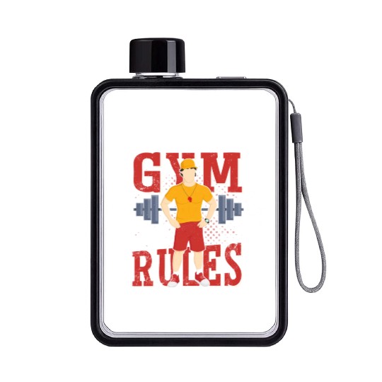 My Gym My Rules School Physical Education Flat Water Bottles