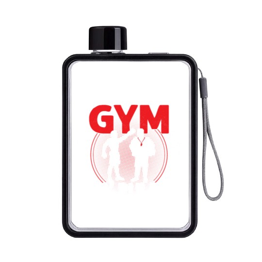 My Gym My Rules Physical Education School Flat Water Bottles