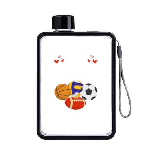 P.E. Teachers Love Good Sports Physical Education Flat Water Bottles