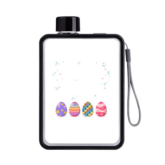 Autism Easter Egg Bunny Puzzle Awareness Flat Water Bottles