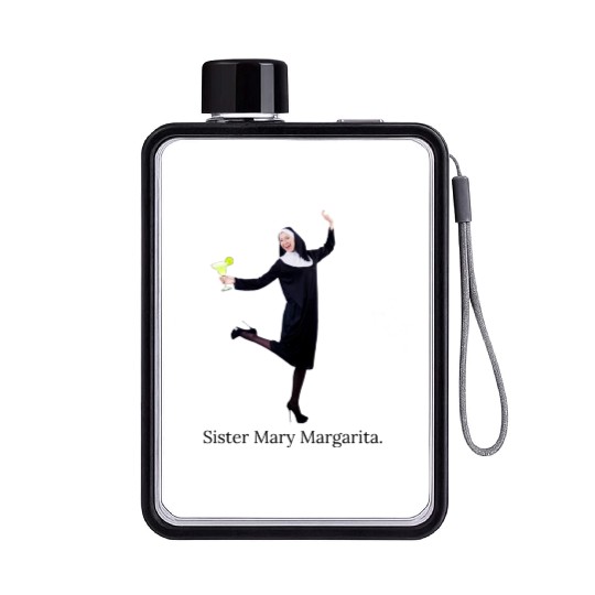 sister mary margarita Flat Water Bottles