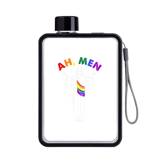 Gay Pride Funny Flat Water Bottles