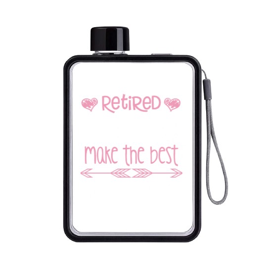 Womens Teacher Retirement Best Flat Water Bottles