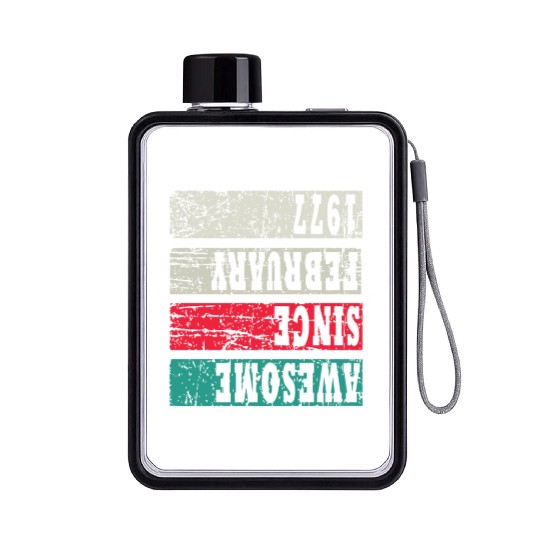 Awesome Since 1977 Birthday Flat Water Bottles