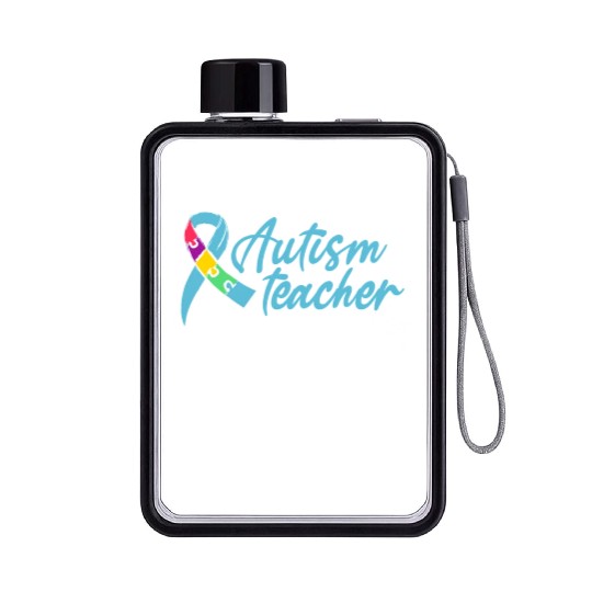 Autism Teacher Flat Water Bottles