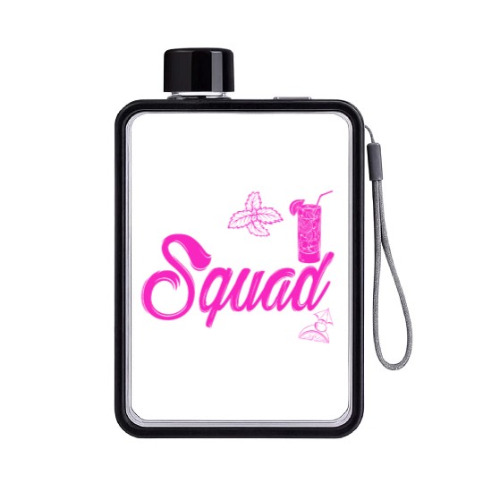 Spring Break Squad 2023 Vacation Spring Break Flat Water Bottles