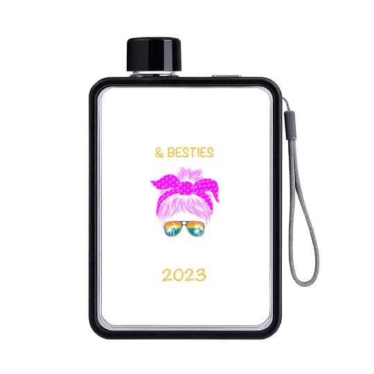 Beaches Booze Besties Florida 2023 Spring Break Flat Water Bottles
