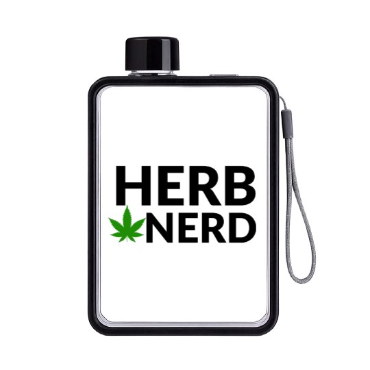 HERB NERD Flat Water Bottles