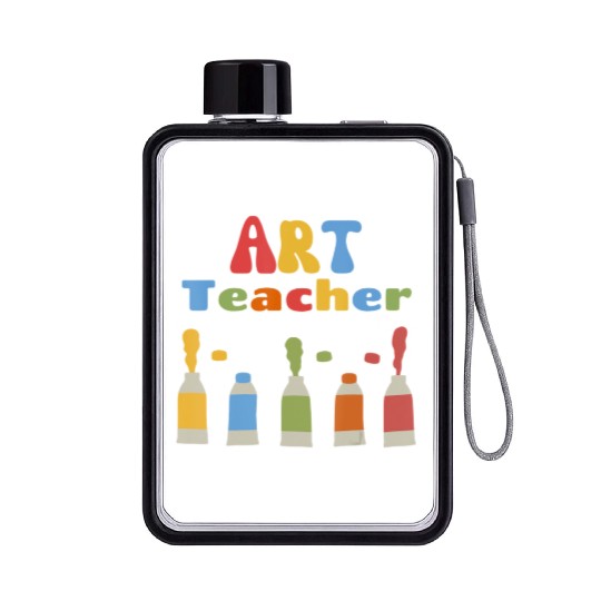 Back To School Art Teacher First Day of School Tea Flat Water Bottles