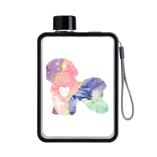 Bichon Frise Lover Bichon Frise Mom Flat Water Bottles