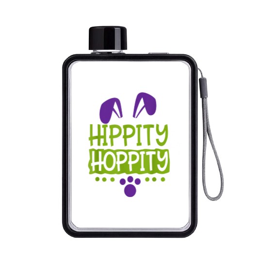 Cute Sunday School or Egg Hunt Hippity Hoppity Flat Water Bottles