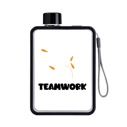 Teamwork Summer Vacation with Friends Spring Break Flat Water Bottles