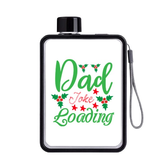 Dad Joke Loading Flat Water Bottles