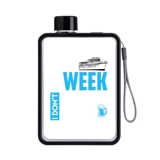 I don't give a ship cruise vacation spring break Flat Water Bottles