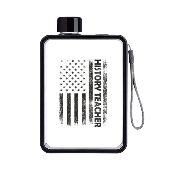 History Teacher School Teaching Student Flat Water Bottles