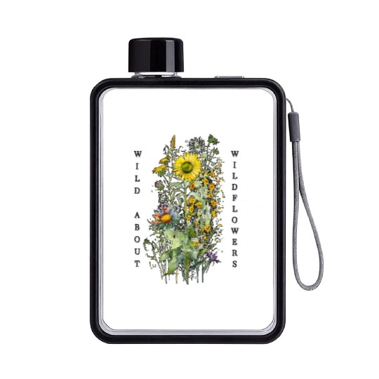 Wild about Wildflowers - A Wildflower Garden Desig Flat Water Bottles