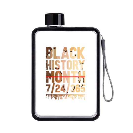 Black History Month Juneteenth BLM Black History 3 Flat Water Bottles