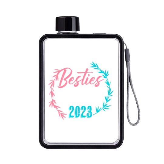 Besties Trip 2023 Summer Vacation Spring Break Flat Water Bottles
