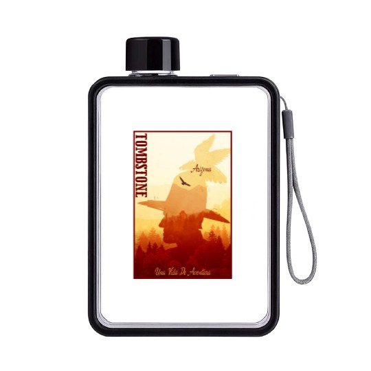 Tombstone Arizonna wild west town Flat Water Bottles