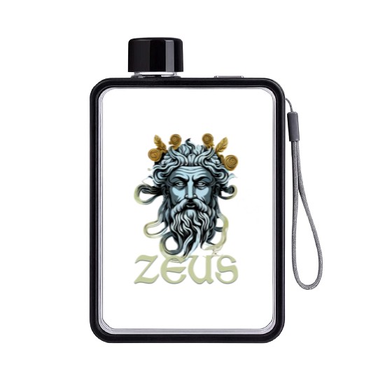 Greek God Zeus Greece Ancient Mythology Flat Water Bottles
