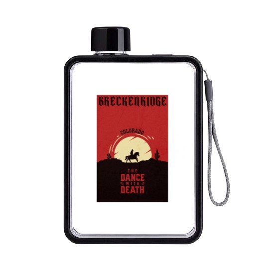 Breckenridge Colorado wild west town Flat Water Bottles