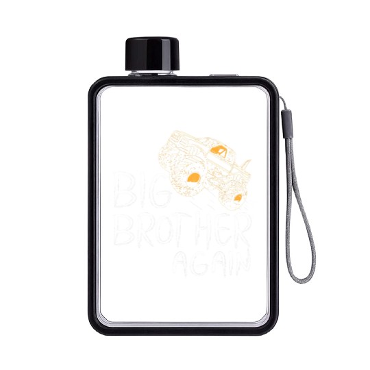 Big Brother Flat Water Bottles Monster Truck for Boys Youth