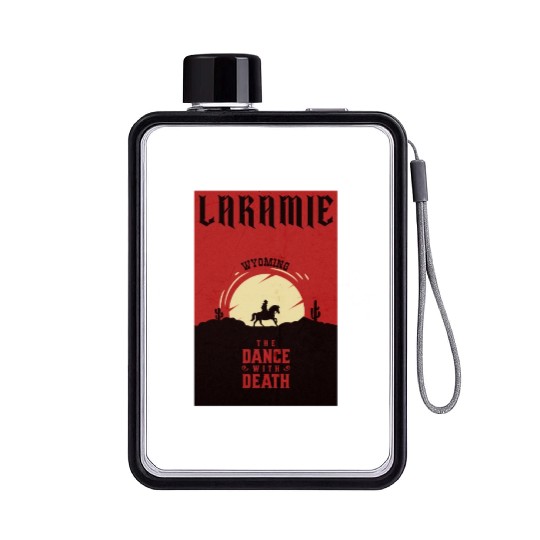 Laramie Wyoming wild west town Flat Water Bottles