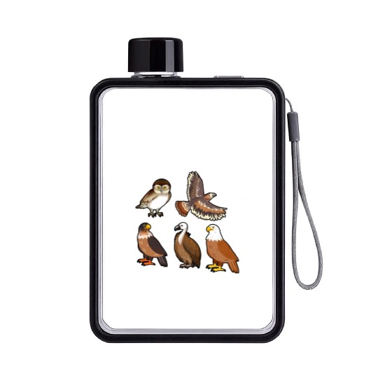 Birds of Prey Of The World Flat Water Bottles