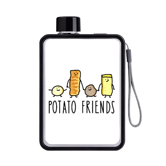 Potato friends Flat Water Bottles