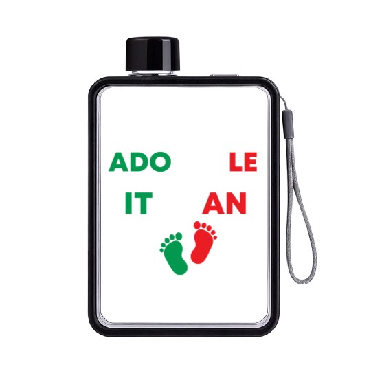 I'm so adorable I must be Italian Funny Italian Flat Water Bottles