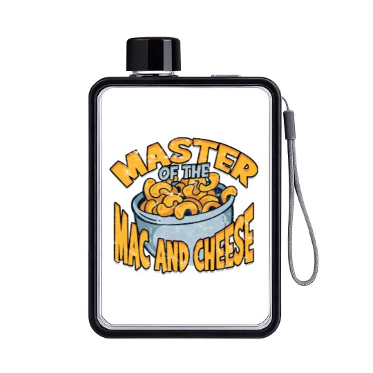 Mac N' Cheese Taster Pasta Food Macaroni Flat Water Bottles