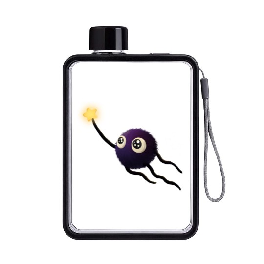 little soot sprite Flat Water Bottles