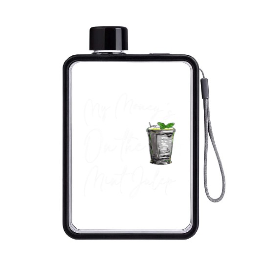 Funny Derby Day And Mint Juleps Kentucky Horse Ra Flat Water Bottles