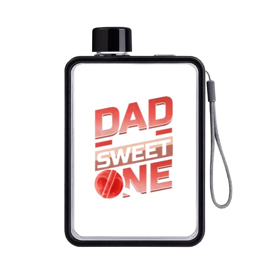 Dad Of The Sweet One Lollipop Flat Water Bottles