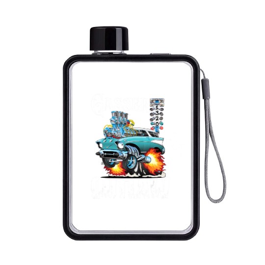 Gasser Outlaw Class Vintage Drag Racing Race Car Flat Water Bottles
