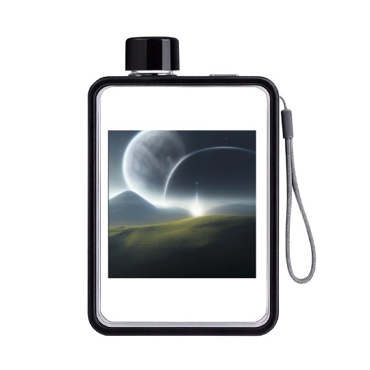 Green planet Flat Water Bottles