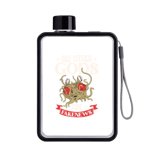 Atheist Atheism Flying Spaghetti Pastafarianism Flat Water Bottles