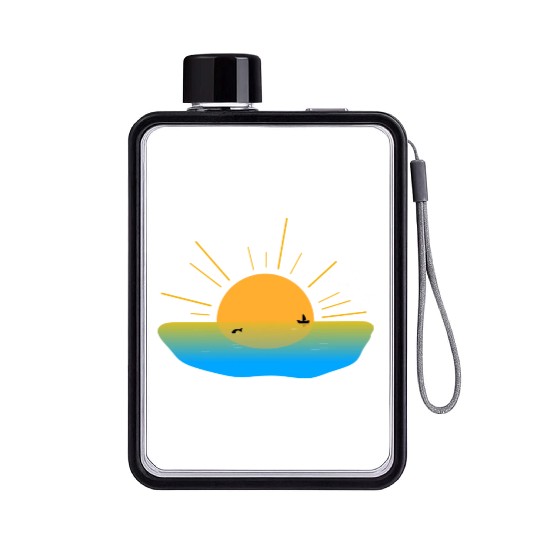 Sunrise Flat Water Bottles