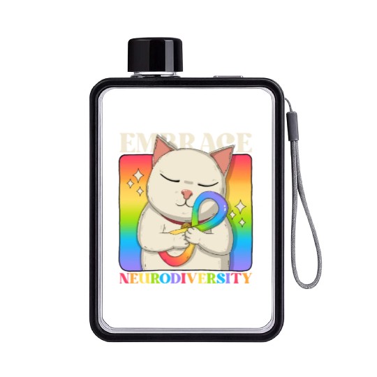 Embrace Neurodiversity Flat Water Bottles