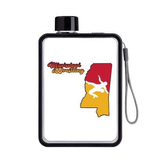 Mississippi Wrestling Flat Water Bottles