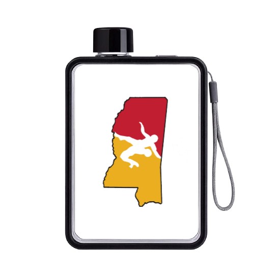 Mississippi Wrestling Flat Water Bottles