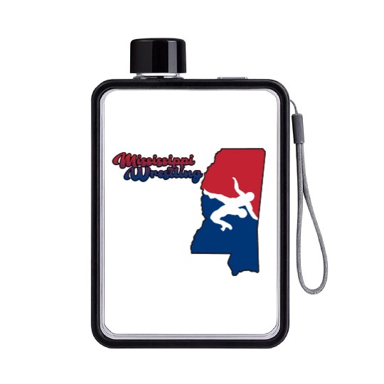 Mississippi Wrestling Flat Water Bottles