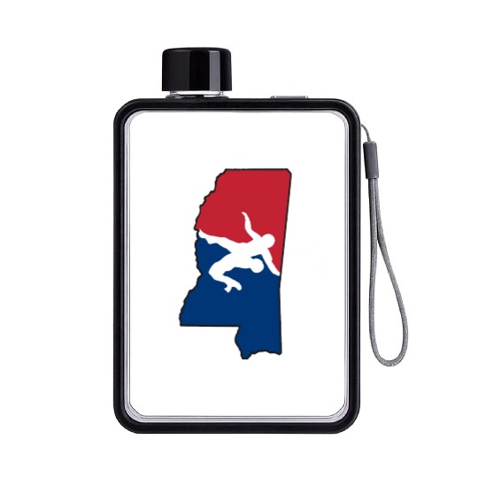 Mississippi Wrestling Flat Water Bottles